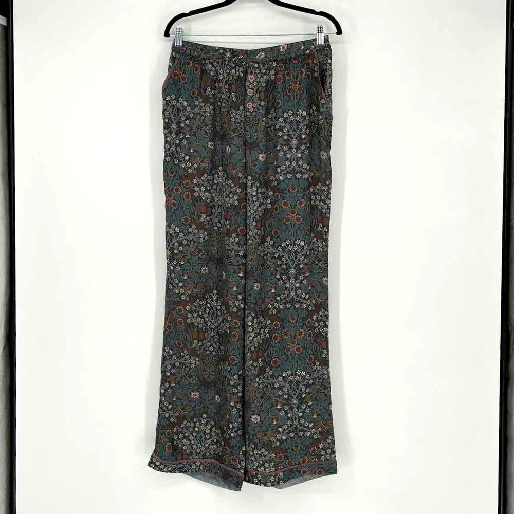 Summersalt Silk Luxe Pajama Bottoms - Blackthorn in Dark Indigo - Size M